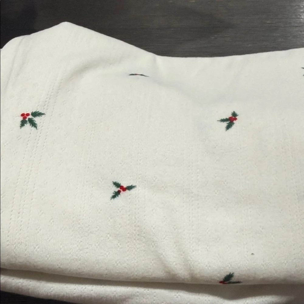 Auden White Pajama Set with Floral Accents - Picture 3 of 4